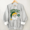 Vintage Green Bay Football Christmas Santa Sweatshirt